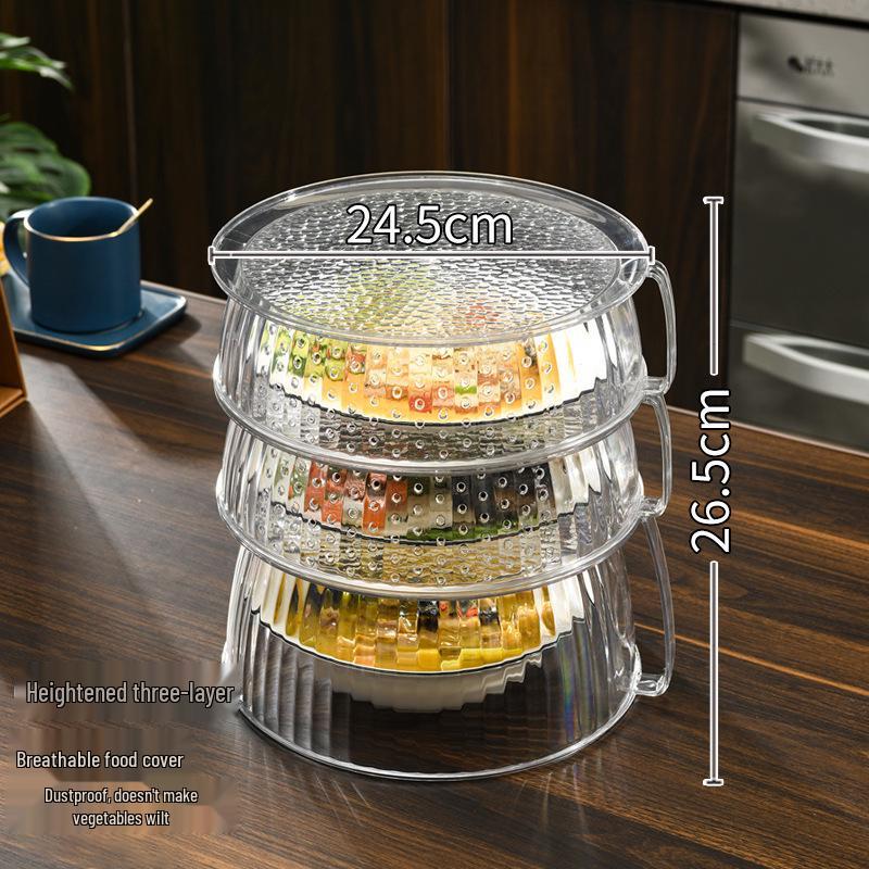 Folding Dustproof Food Cover & Storage Rack for Dining Table