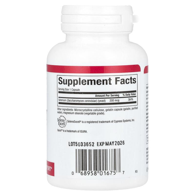 SelenoExcell, Selenium, 200 mcg, 90 Capsules