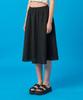 KOLEAT Women Summer Flare Marmont Pleated Midi Long Skirt [Black] Long Skirt Ver.