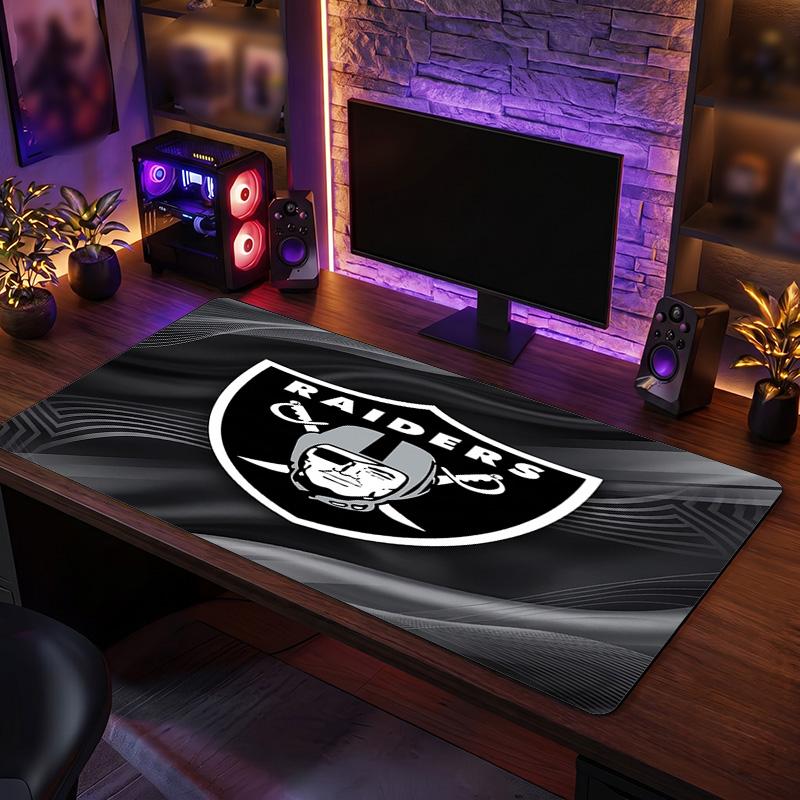 Las Vegas Raiders Pattern Mousepad Anti?Slip Rubber Desk Pad For Gaming Working Desktop Decoration