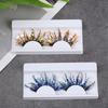 Handmade Glitter Powder Color Luminous Nude Makeup 3D False Eyelashes Fake Lashes Makeup Supplies