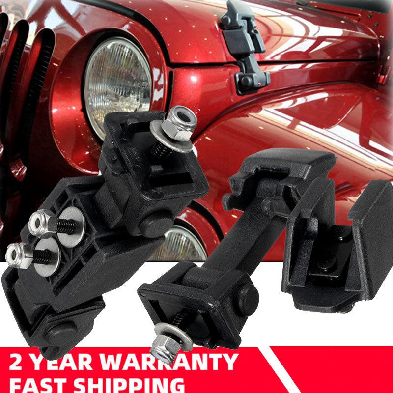 1Pc Bracket Latches Black Engine Lock Hood Latch Catch Cover 55395653AF For Jeep /Wrangler 2007-2016 Car Hood Catche Accessories