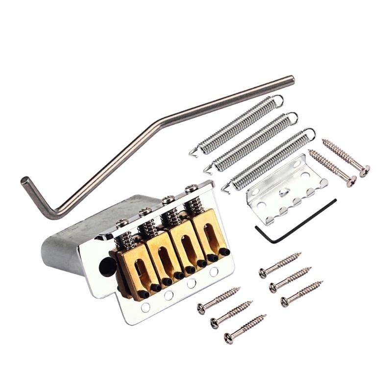 4 String Cigar Box Guitar Tremolo Bridge Kit for Four-Stringed Instruments