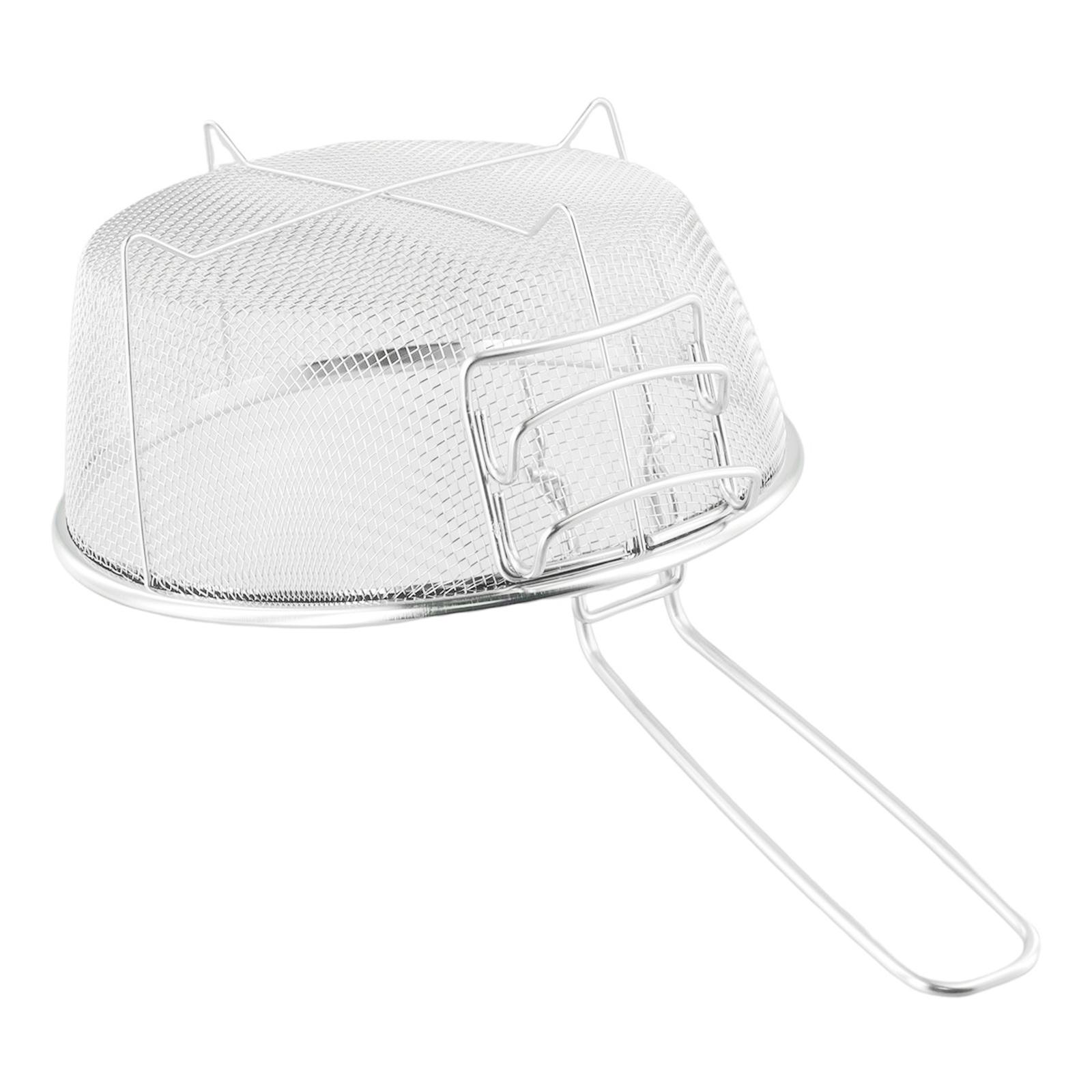 

Stainless Steel Chicken Chips Basket Fried Food Filter Screen Barbecue Filter Screen Fryer Wire Mesh With Handle Wire Colander 20x20cm