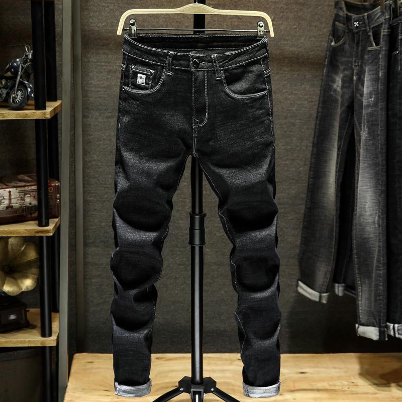 Buy Men's Jeans Thick Stretch Denim Jeans Straight Fit Trousers