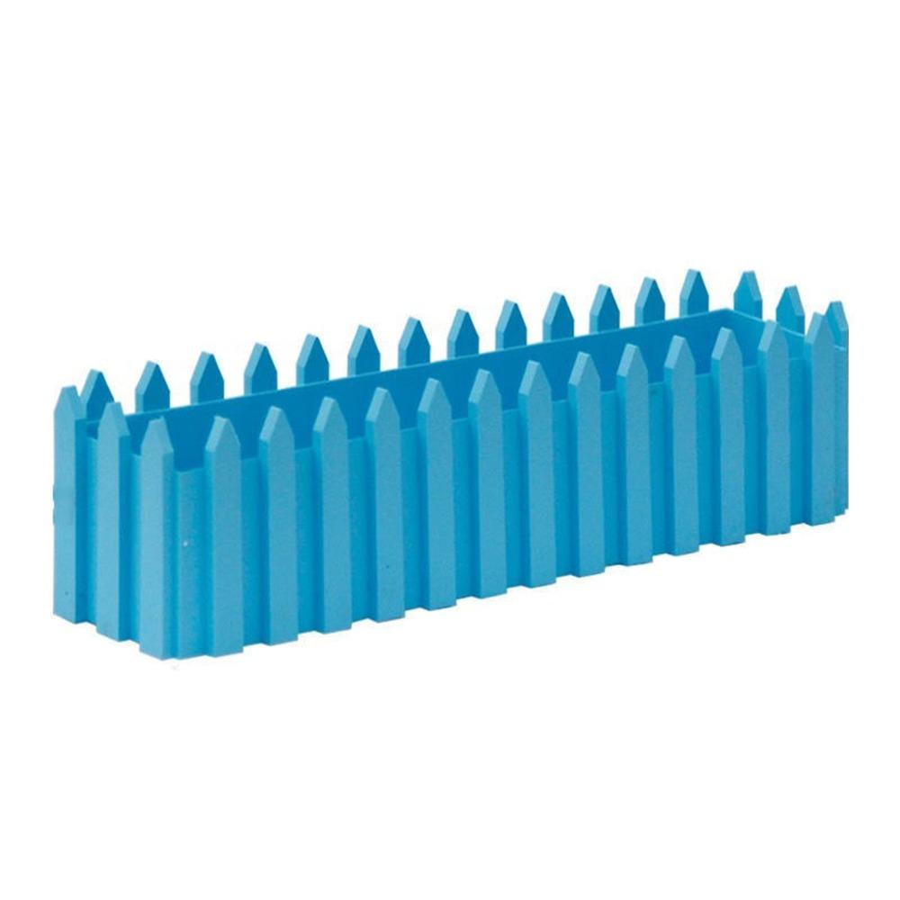 

Rectangular Fence Flower Pots Seedling Seed Starter Trays Reusable Balcony Plant Seedling Pot Garden Accessories синій