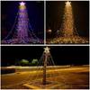 Warm White Waterfall Star Lights USB Charging Outdoor Light String Christmas Tree Light