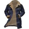 Autumn and winter men's coat suede color matching jacket multi-pocket coat 1 color doma
