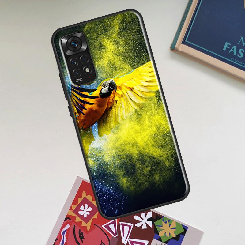 Animal Parrot Birds Case For Xiaomi Redmi Note 12 Pro Plus 8 9 10 11 Pro 8T 9S 10S 11S 12S 9C 10A 10C 12C Cover