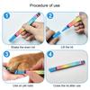 6pcs Pet Nail Polish Pens Quick Drying Safe Smellless Painting Pen for Stylish Dog Nail Art for Home and Pet Salons