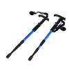 2PCS Retractable Cane 4 Sections Curved Handle Aluminum Alloy Mountaineering Cane for Outdoor
