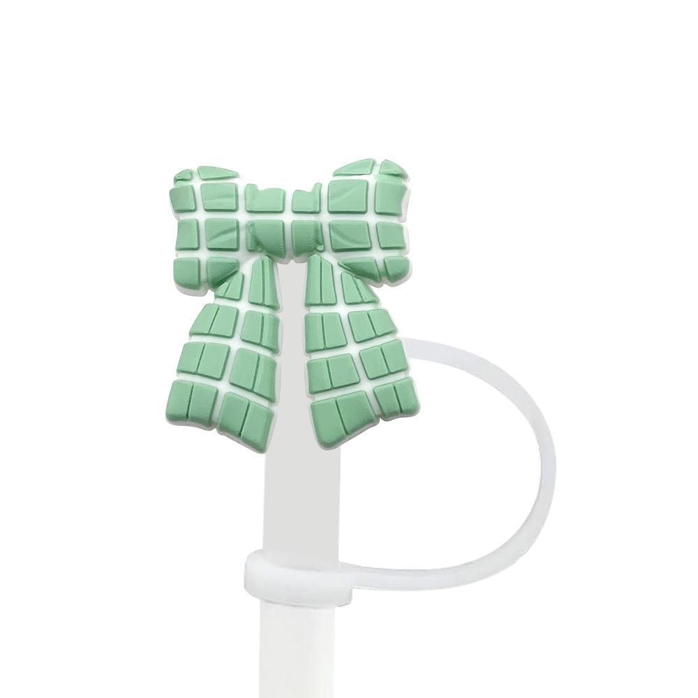 8-10mm Bow Straw Cap: Cartoon Rubber Dust Cover & Stopper - Recyclable