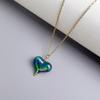 Trendy Heart Pendant Necklace Long Chain Women 2023 Jewelry Choker Necklaces Wedding Jewelry Gift for Valentines Day