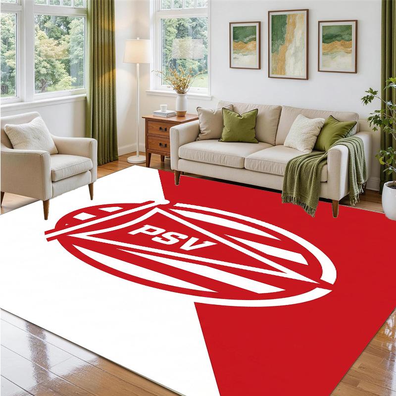 PSV Eindhoven FC Design Crystal Velvet Rug Soft Decorative Mat for Bedroom Entrance
