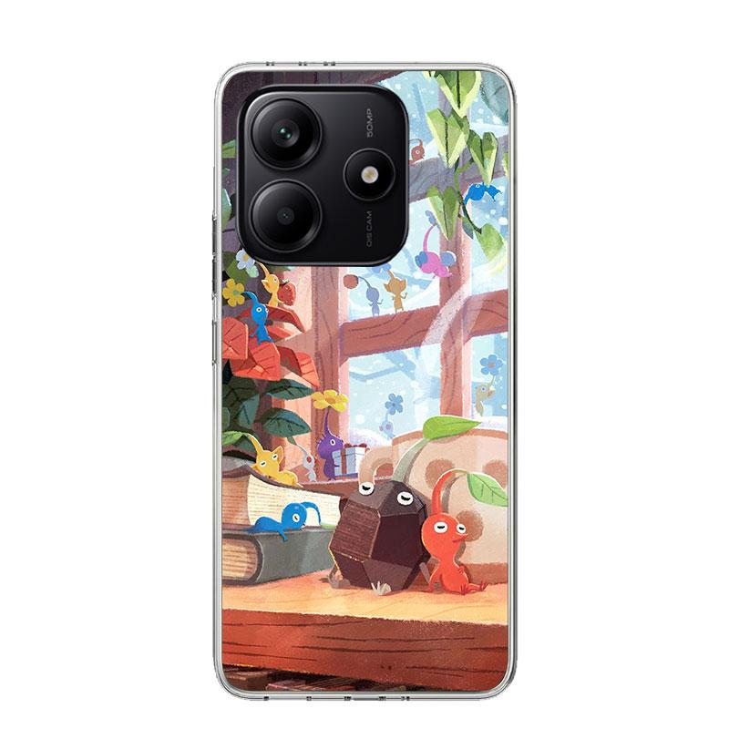 Game P-PikminS 4 Phone Case For Xiaomi Redmi Note 15 14 13 12S 12 Pro Plus 11S 11E 11 11T 10S 10 Art Soft Pattern Cover Redmi No