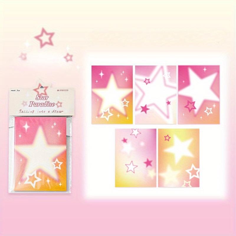 200Sheets/4Packs Star Butterfly Pattern Sticky Notes, Creative Multi-Purpose Square Notes, Easy to Apply and Write