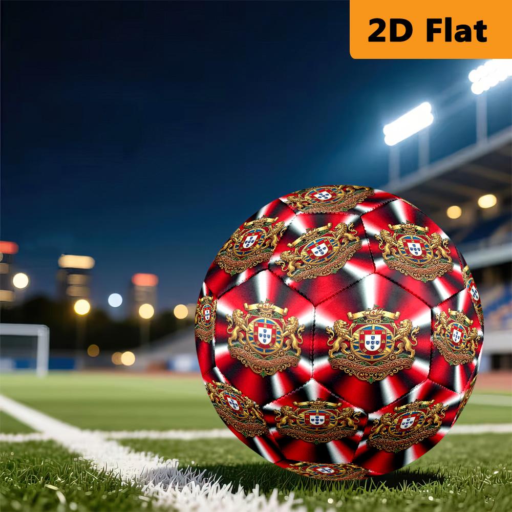 Portuguese Heritage Emblem Soccer Ball Suitable for Both Training and Competition Wear-resistant and Slip-resistant Very Elastic Outdoor Sports