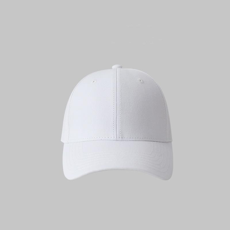 Classic Solid Color Hard Top Baseball Cap Men's Summer Pure Cotton Light Version High Top Sun Hat Children's Four-season Versatile Baseball Cap
