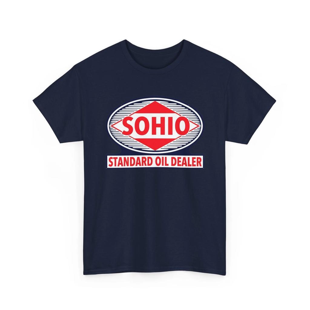 Standard Oil Of Ohio SOHIO Print T Shirt Gasoline Collectible Esso Sinclair ARCO