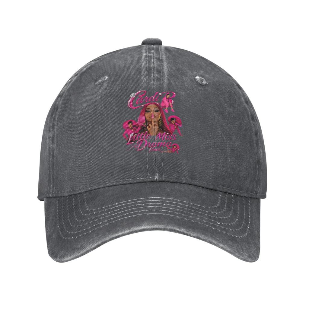 Cardi B  Am I the Drama  Fan Tour   Vintage Distressed Baseball cap High CostPerforUnisexce People With Big Heads Hat