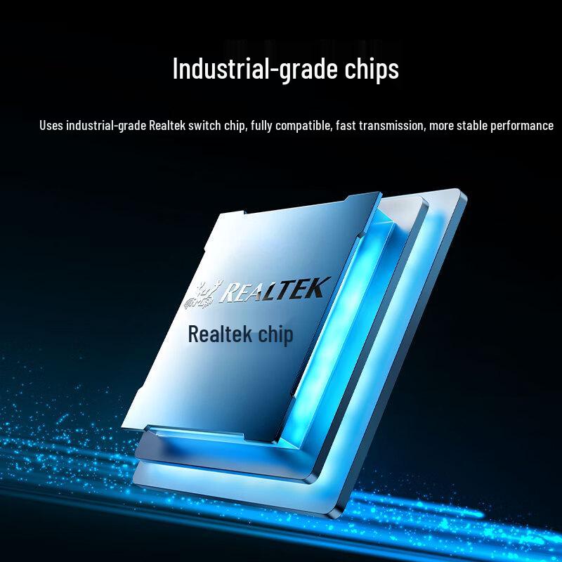 MoweStar Industrial Unmanaged Fast Ethernet DIN-Rail Switch