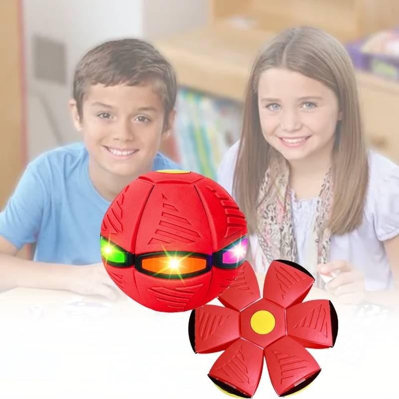 Colorful Glow In The Dark Flying Saucer Bouncy Ball For Indoor Outdoor Fun Toys