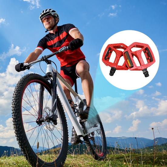 1 pereche de pedale de bicicletă cu rulmenți etanșați, design gol, port filetat universal antiderapant, pedale MTB, accesorii pentru ciclism