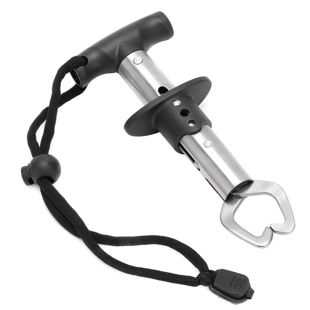 2PCS Heavy-Duty Fish Grip Stainless Steel Fish Clamp Portable Fishing Gripper Saltwater Use