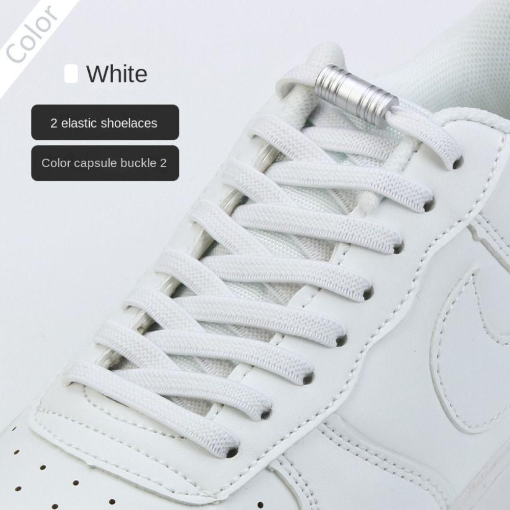 Man Women No Tie Shoelaces Semicircle Elastic Lazy Shoe Laces Shoe Accessories
