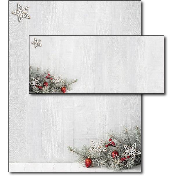 Woodsy Pine Letterhead & Envelopes - 40 Sets