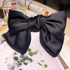 Black Big Bow Headband Hairpin Women'S  Clip Hair Accessories Autumn Hairpin