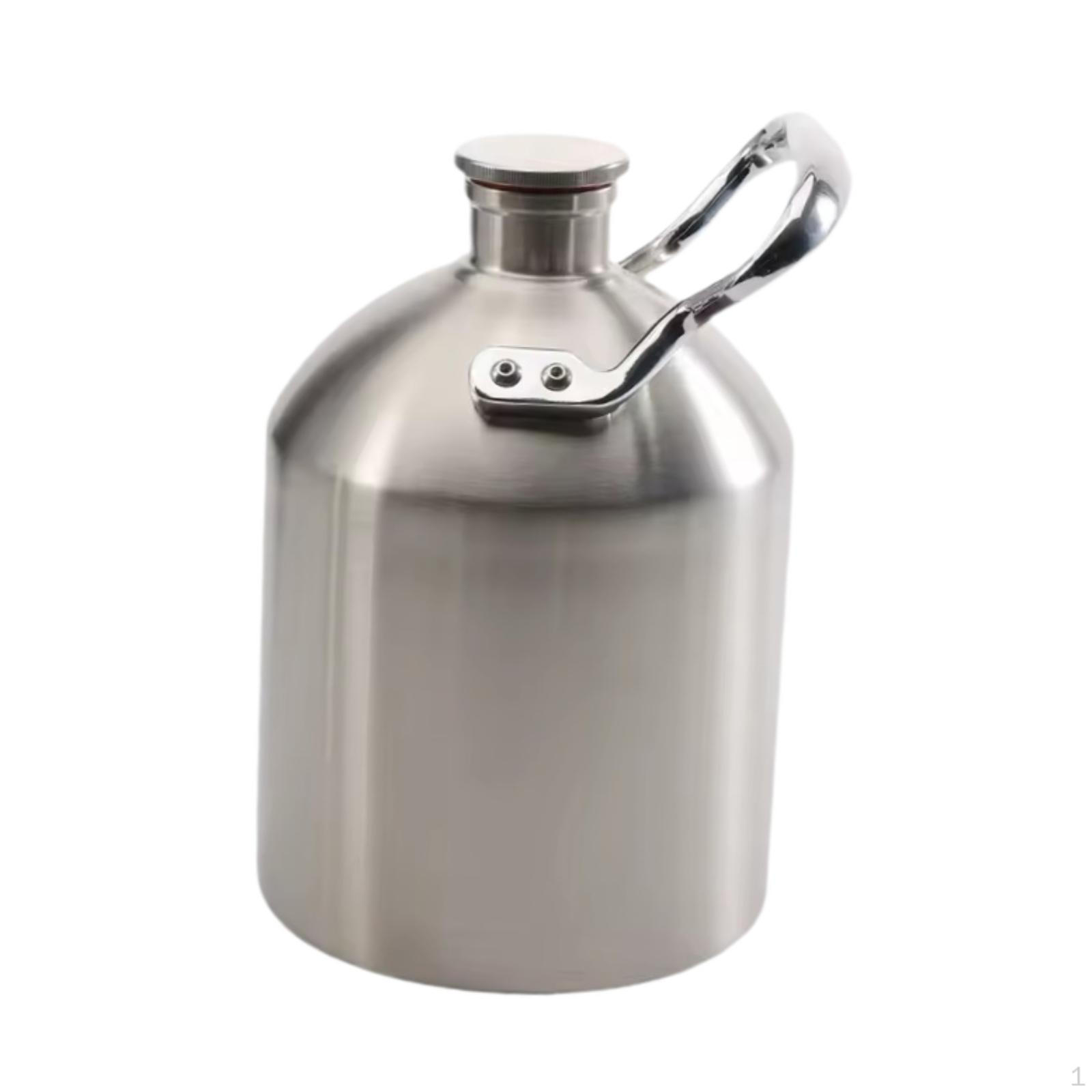 

304 Stainless Steel Beer Growler Professional Portable Home Brew Accessories Keep Fresh with Handle 2L