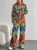 Vertigo European And American Autumn And Winter Casual Long-Sleeved Suit Women'S Hooded Sweater Trousers Two-Piece Set