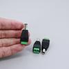 50pcs DC Male 5.5x2.1mm Power Plug Adapter Jack Terminal 5.5mm 2.1mm Connector Male for Led Strip CCTV Cameras Socket