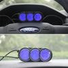 Auto Vnitřní/Venkovní Teploměr a Hodiny Digitální LCD Displej Oranžové/Modré LED Podsvícení