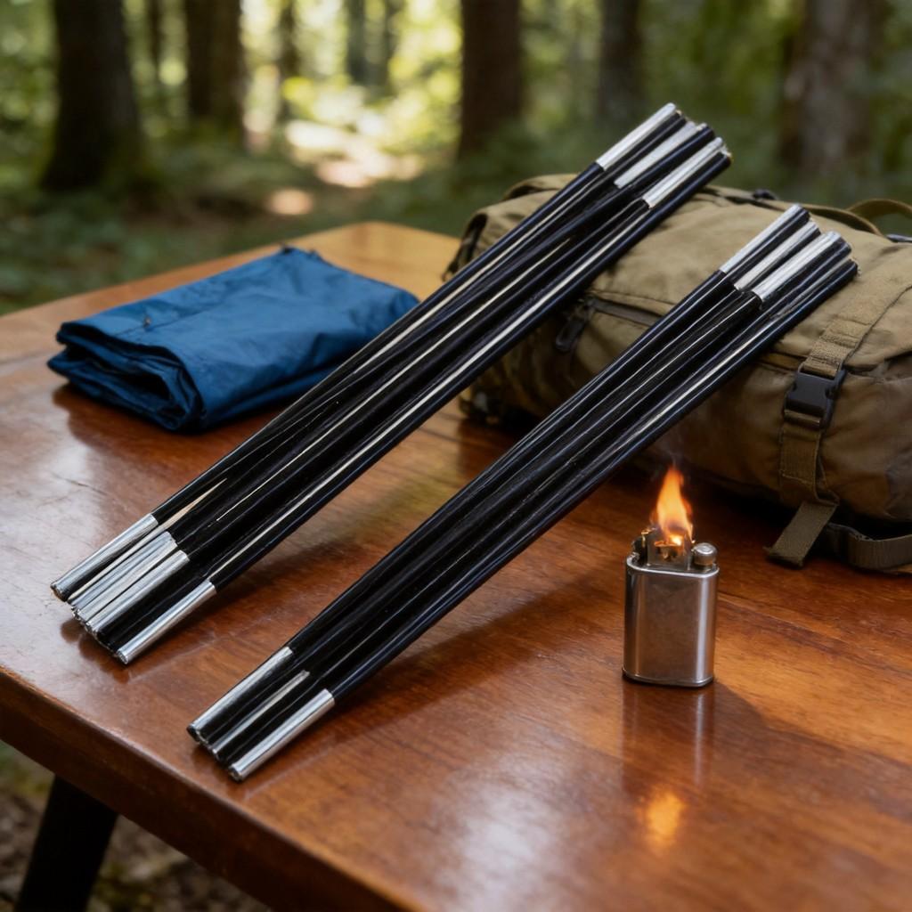 Camping Tent Frame Fiberglass Support Pole For Outdoor Shelter Construction