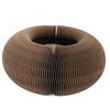 Cat Accordion Scratcher Corrugated Paper with Bell Ball Anti Scratch Foldable Cat Scratching Board