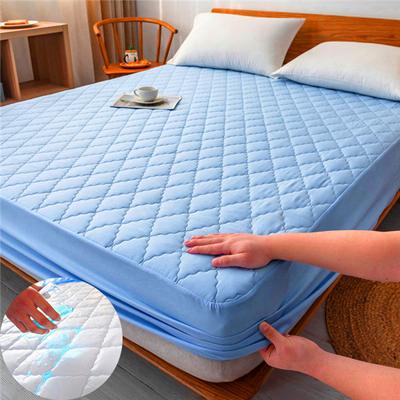 New Super Waterproof Bed Fitted Sheet Bedcover Anti-Slip Mattress Cover Thickened Quilted Protective Cover Waterproof Fitted Sheet Bed