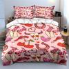 Western Love Pattern Home Decor Soft Comfortable Duvet Cover Bedding Set Included 1*Duvet Cover & 2*Pillowcases, Gift