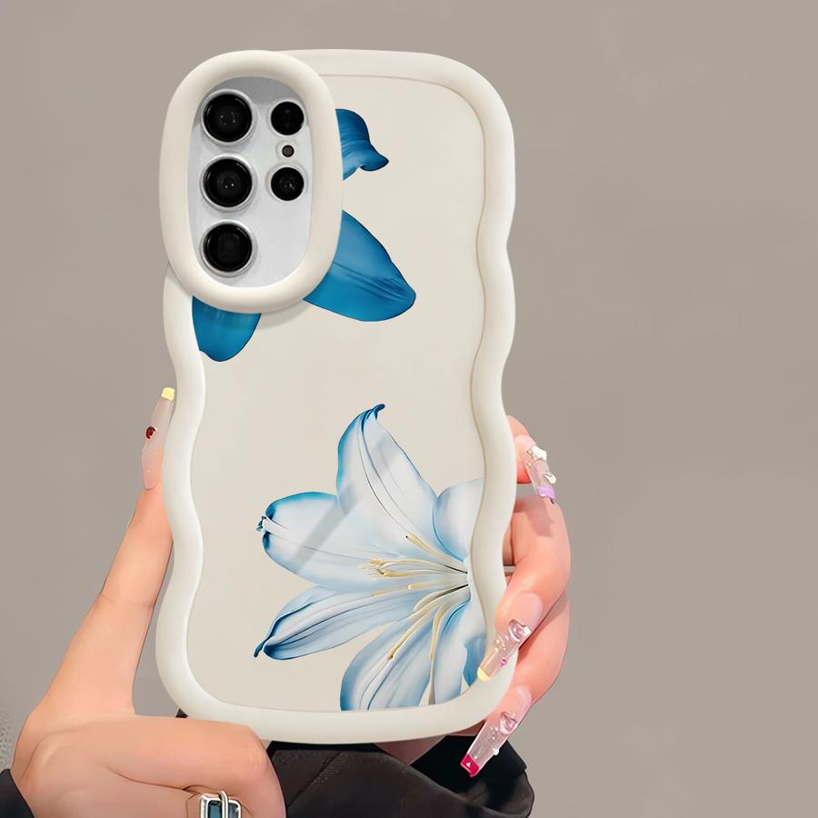Cartoon Flower Pattern Case for Samsung Galaxy S20 FE S21 A26 S23 Plus S22 Ultra S24 A25 S25 Soft Phone Cover A54 A24 A34 A35
