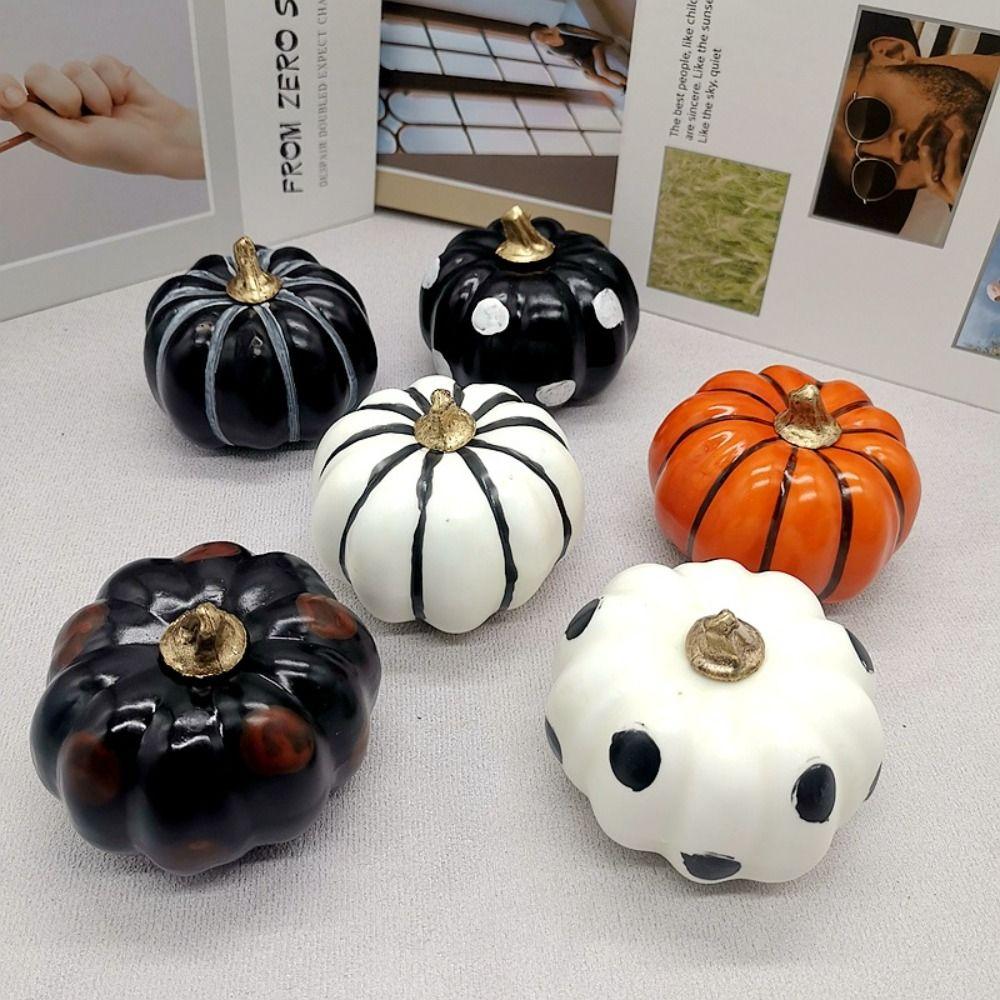 Halloween Artificial Pumpkin DIY Crafts Fake Pumpkin Simulated Pumpkin  Party Tray Decorations