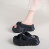 7Cm thick-soled slippers women's summer outer wear height-increasing muffin-soled sandals new women's sandals going out