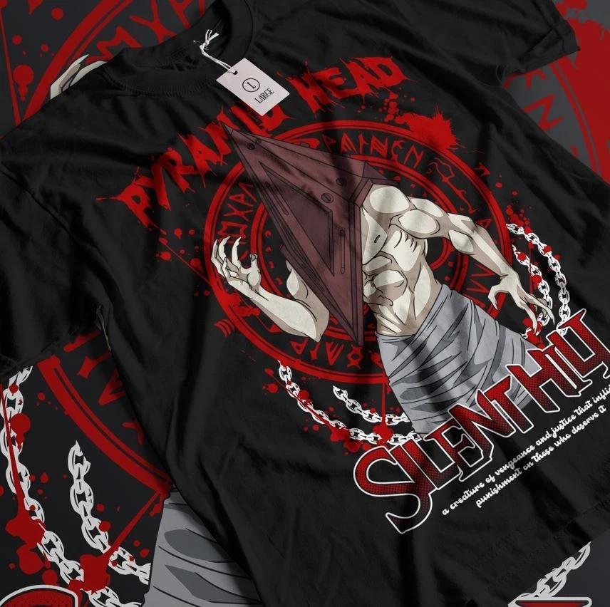 Silent Hill 2 TShirt Pyramid Head Shirt Silent Hill Game Red Apparel TShirt S