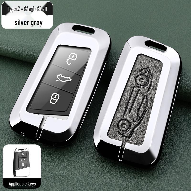 Metal Key Shell for Volkswagen Models: New Sagitar, Lavida Plus, Tayron, Tuon, Tiguan L, Bora, Magotan