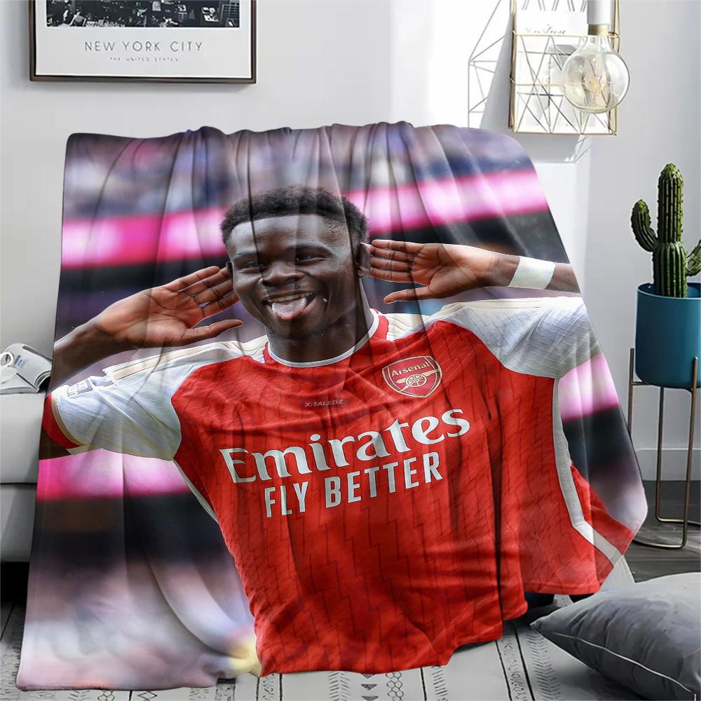 1Pc C Ronaldo Print Flannel Blanket, High quality Comfortable for All Seasons, Home Decor, Warmth and Comfort, Perfect for Christmas GiftS