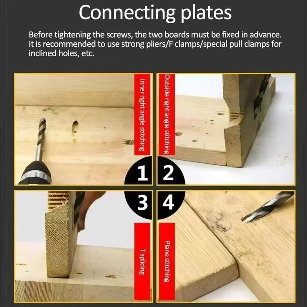 Precision Oblique Hole Locator Adjustable Angle Drill Guide Woodworking Jig Wood Hand Tools