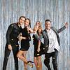 1pc Silvery Metallic 3.2ftx6.6ft Tinsel Foil Fringe|Door Streamer Photo Booth Backdrop for Birthday Graduation Party Decorations