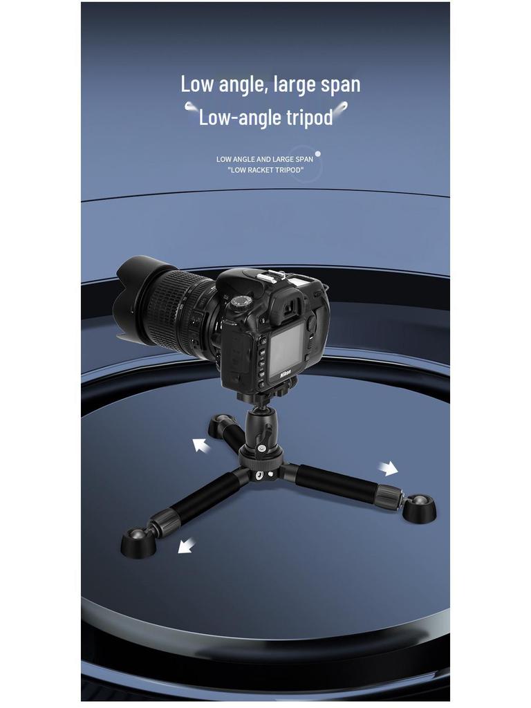 8 Lightweight Mini Portable Tripod for DSLR/Mirrorless Cameras & Phones - Ideal for Selfies & Live Videos