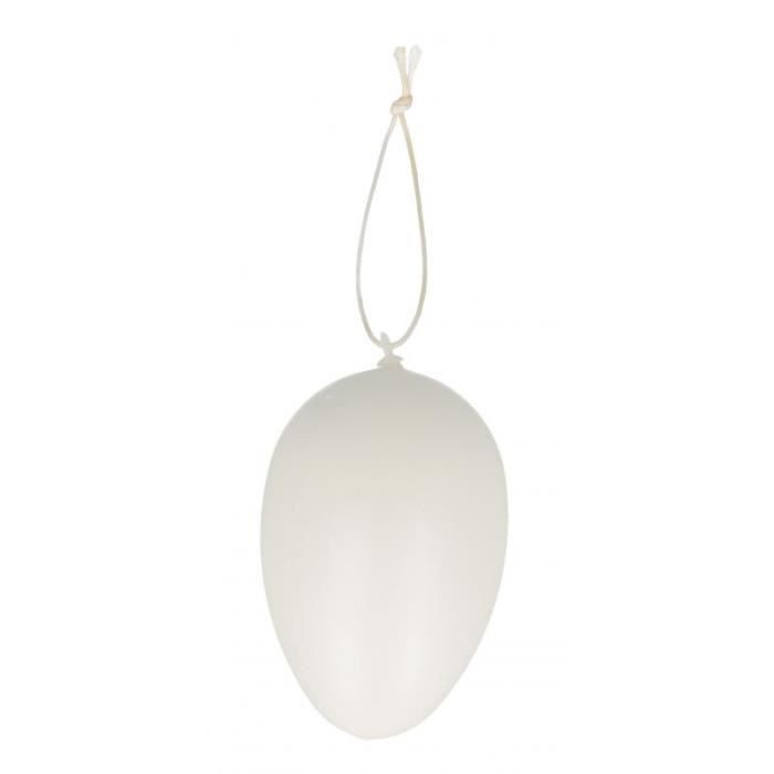 Œufs en plastique - Artemio - Lot de 10 - 8 cm - Blanc - Décoration de Pâques