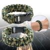 2 Stück Outdoor-Sportarmbänder Paracord-Schnurarmbänder Survival-Handgelenkkette